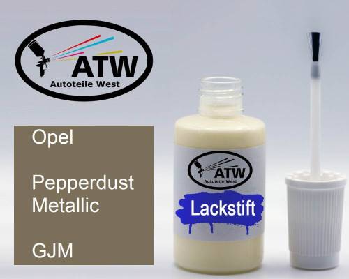 Opel, Pepperdust Metallic, GJM: 20ml Lackstift, von ATW Autoteile West.